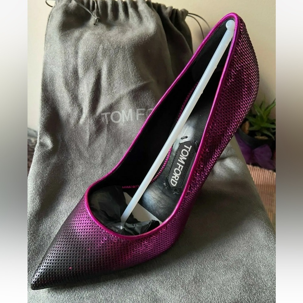 Tom Ford Stiletto Heels Bling/Glitter/Sequin Pink Ombré *BNIB* 36+ EU
